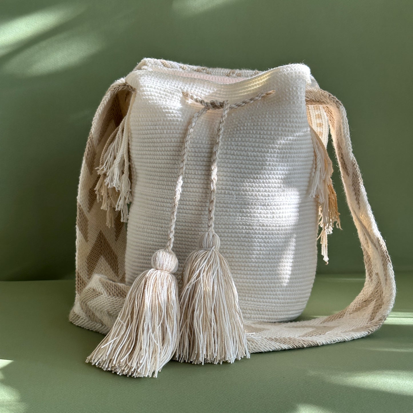 Wayuu Riomar Bag with Cover - Large - Tierra Guajira