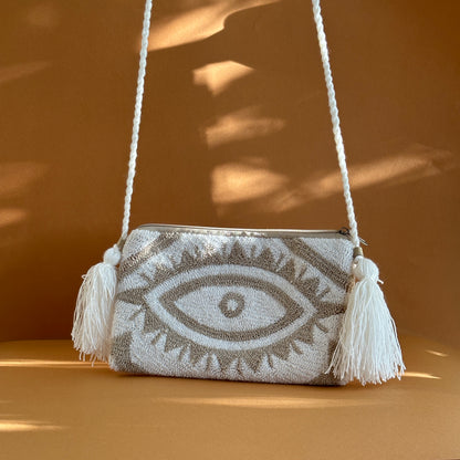 Wayuu Tumaco Clutch with Handle - Tierra Guajira